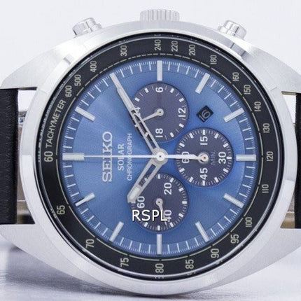 Montre Seiko solaire chronographe tachymètre SSC625 SSC625P1 SSC625P hommes