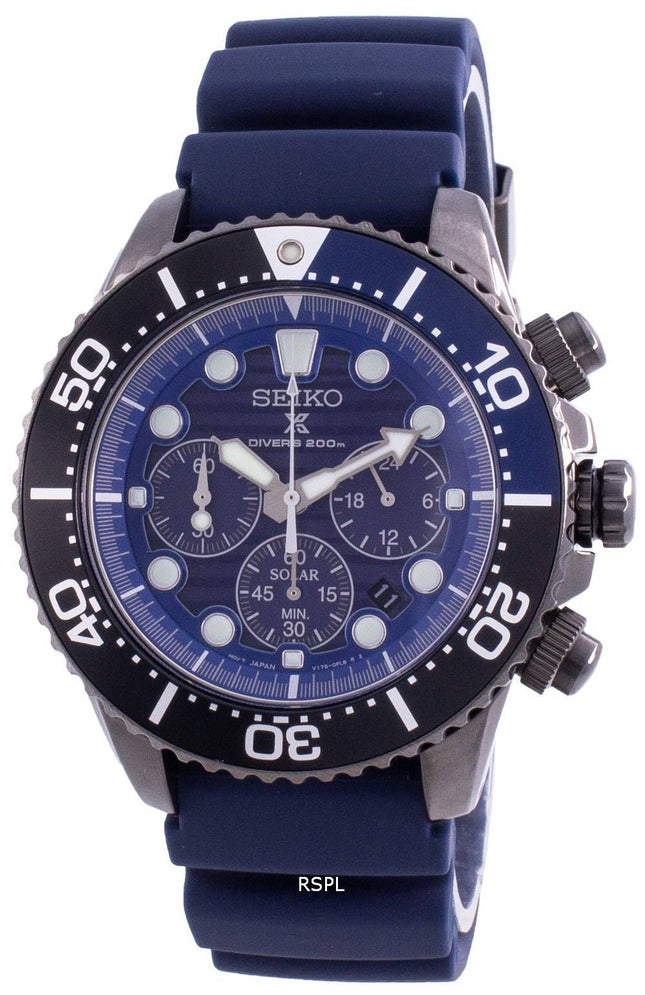 Montre pour homme Seiko Prospex Save The Ocean Diver SSC701 SSC701P1 SSC701P Chronographe à quartz édition spéciale 200M