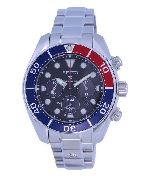 Montre pour homme Seiko Prospex Padi Sumo édition spéciale chronographe Solar Diver SSC795 SSC795J1 SSC795J 200M