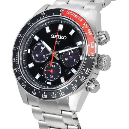 Montre Homme Seiko Prospex Speedtimer Go Large Chronographe Solaire Cadran Noir SSC915 SSC915P1 SSC915P 100M