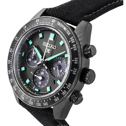 Montre homme Seiko Prospex Black Series Night Vision Speedtimer Chronographe Cadran noir Solaire SSC923P1 100 m