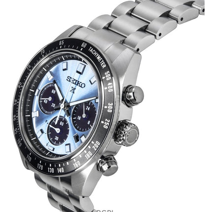 Montre homme Seiko Prospex Crystal Trophy Speedtimer chronographe cadran bleu solaire SSC935P1 100 m
