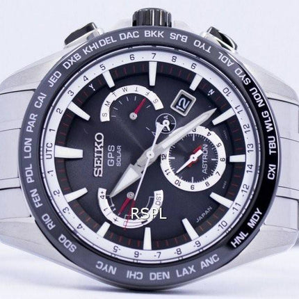 Montre Seiko Astron GPS solaire Dual Time Japon Made SSE051 SSE051J1 SSE051J hommes