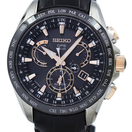 Montre Seiko Astron GPS solaire Dual Time SSE061 SSE061J1 SSE061J hommes