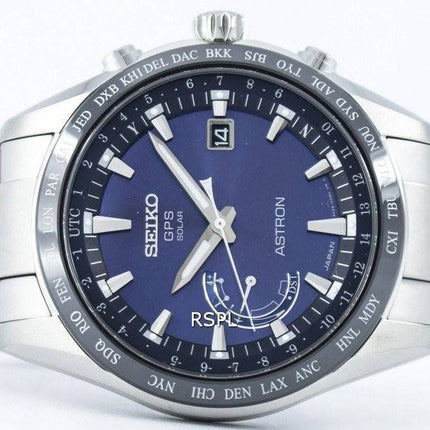 Seiko Astron Titanium GPS solaire mondial temps Japon fait SSE109 SSE109J1 SSE109J montre homme