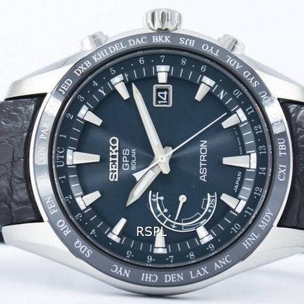 Seiko Astron Titanium GPS solaire mondial temps Japon fait SSE115 SSE115J1 SSE115J montre homme