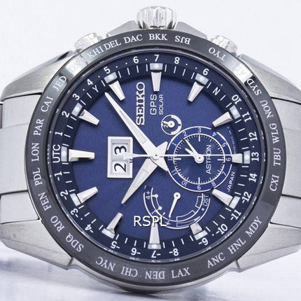 Montre Seiko Astron solaire GPS Dual Time SSE147 SSE147J1 SSE147J masculine