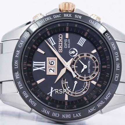 Montre Seiko Astron GPS calendrier perpétuel solaire SSE151 SSE151J1 SSE151J hommes