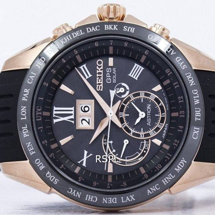 Montre Seiko Astron GPS calendrier perpétuel solaire SSE153 SSE153J1 SSE153J hommes