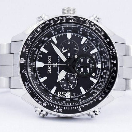 Seiko Prospex Radio Sync Solar World Time chronographe SSG001 SSG001P1 SSG001P montre homme