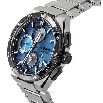 Montre homme Seiko Astron Starfull Sky GPS Chronograph édition limitée cadran bleu solaire SSH157J1 100M