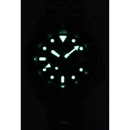 Seiko 5 Sports SKX Sports Style GMT Acier Inoxydable Cadran Noir Automatique SSK001J1 100M Montre Homme