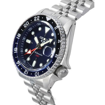 Montre Homme Seiko 5 Sports Acier Inoxydable Cadran Bleu Automatique SSK003J1 100M