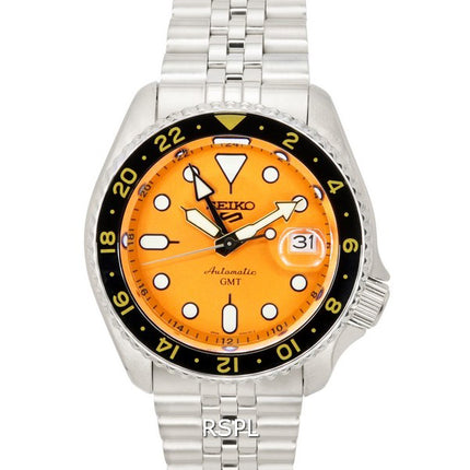 Montre Homme Seiko 5 Sports Mikan Orange GMT SKX Réinterprétation Automatique SSK005 SSK005K1 SSK005K 100M