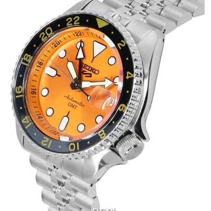 Montre Homme Seiko 5 Sports Mikan Orange GMT SKX Réinterprétation Automatique SSK005 SSK005K1 SSK005K 100M