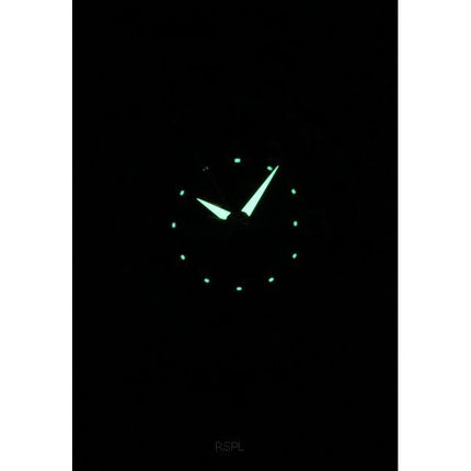 Montre pour homme Seiko Presage Style60's GMT avec bracelet en cuir de veau et cadran noir automatique SSK013J1