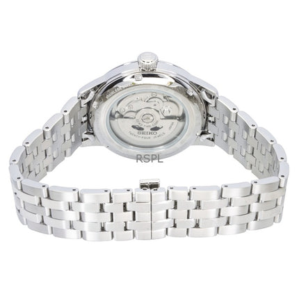 Montre homme Seiko Presage Cocktail en acier inoxydable, cadran bleu clair, automatique SSK037J1