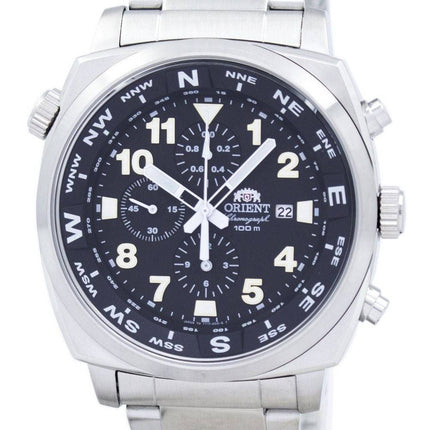 Orient pilote Chronographe Quartz Japon fait STT17001B0 montre homme