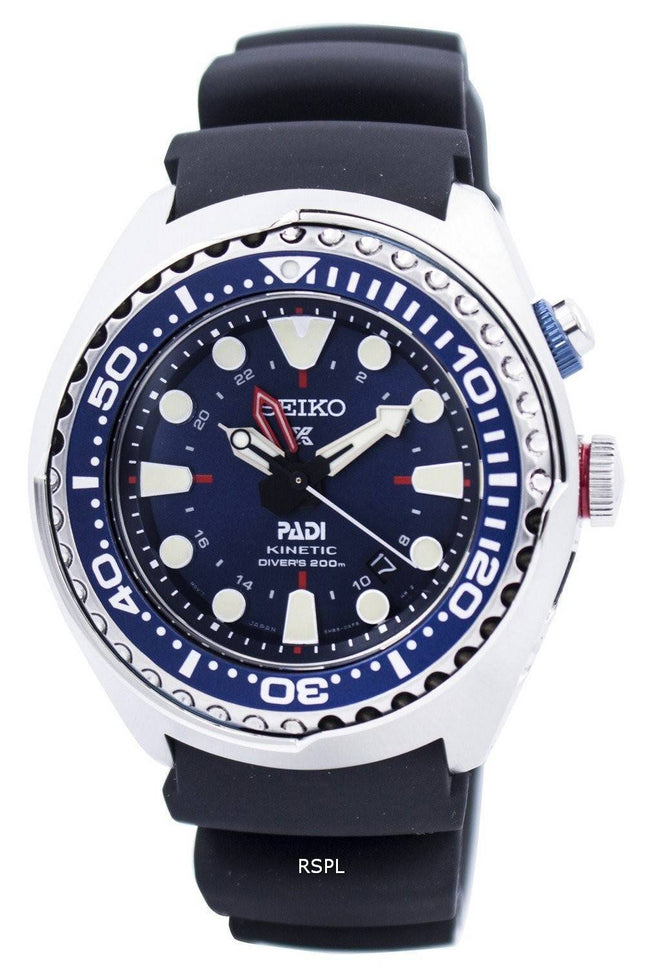 Montre « PADI » Edition SUN065P SUN065P1 SUN065P hommes de plongée Seiko Prospex Kinetic GMT