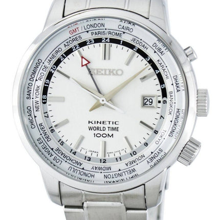 Montre Seiko Kinetic monde temps GMT SUN067 SUN067P1 SUN067P hommes