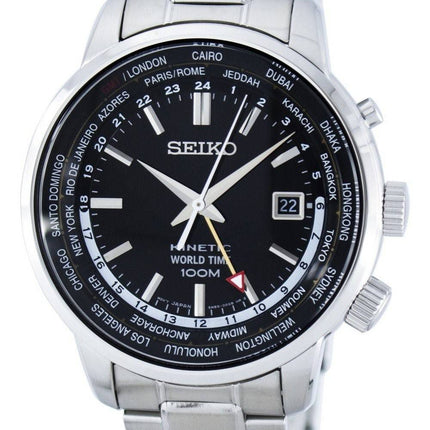 Montre Seiko Kinetic monde temps GMT SUN069 SUN069P1 SUN069P hommes