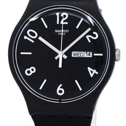 Montre unisexe Swatch Originals sauvegarde Quartz noir SUOB715