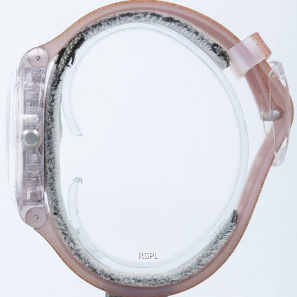 Montre unisexe Swatch Originals rose Glistar Quartz SUOK703