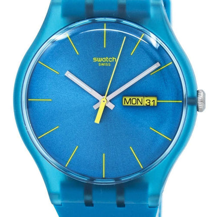 Montre unisexe Swatch Originals Turquoise Rebel Quartz SUOL700
