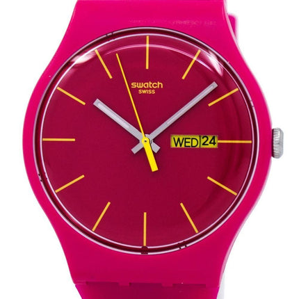 Montre unisexe Swatch Originals Rubine rebelle Quartz SUOR704