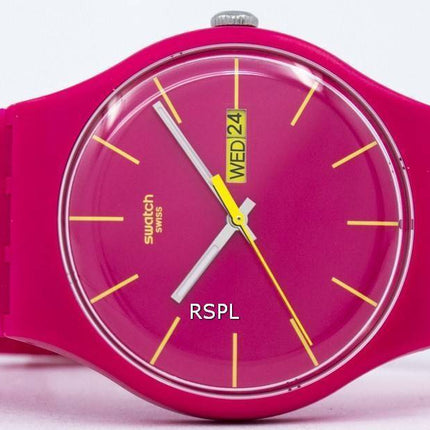 Montre unisexe Swatch Originals Rubine rebelle Quartz SUOR704