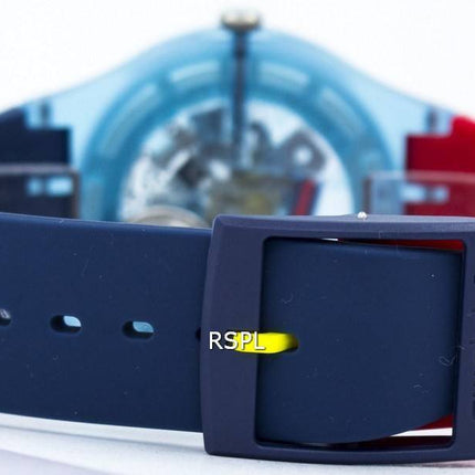 Ma montre unisexe SUOS101 de Quartz laqué de couleur Swatch Originals