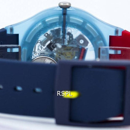 Ma montre unisexe SUOS101 de Quartz laqué de couleur Swatch Originals
