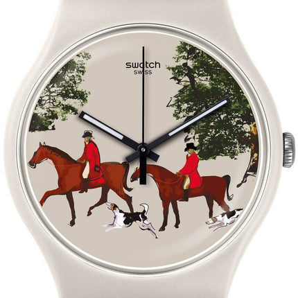 Montre unisexe Swatch Originals veste rouge Quartz analogique SUOT103