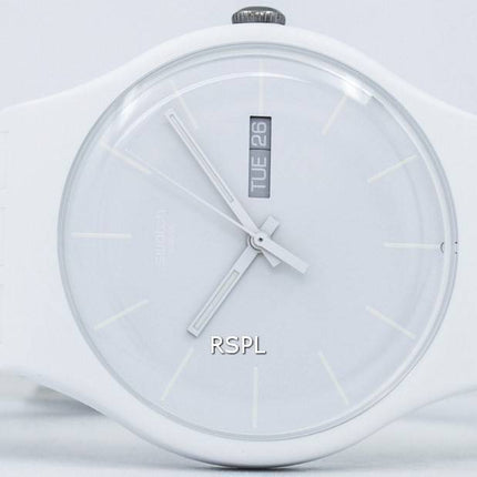 Montre unisexe Swatch Originals Rebel blanc Quartz SUOW701