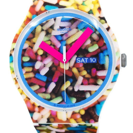 Saupoudré de Swatch Originals unisexe montre à Quartz SUOW705