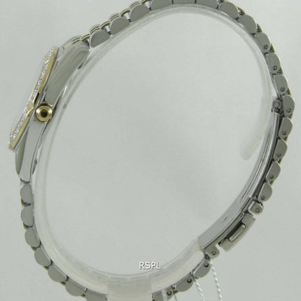 Montre Seiko solaire deux ton cristaux Swarovski SUP094P1 SUP094P féminin