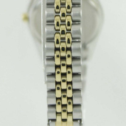 Montre Seiko solaire deux ton cristaux Swarovski SUP094P1 SUP094P féminin