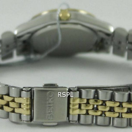 Montre Seiko solaire deux ton cristaux Swarovski SUP094P1 SUP094P féminin