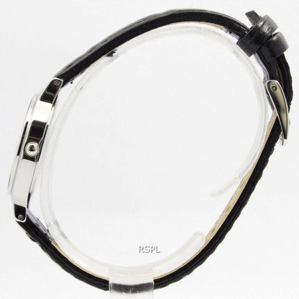 Montre Seiko solaire cadran blanc cuir sangle SUP299P1 SUP299P féminin