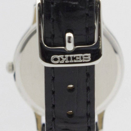Montre Seiko solaire cadran blanc cuir sangle SUP299P1 SUP299P féminin
