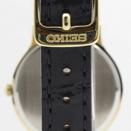 Montre Seiko solaire cadran blanc cuir sangle SUP300P1 SUP300P féminin