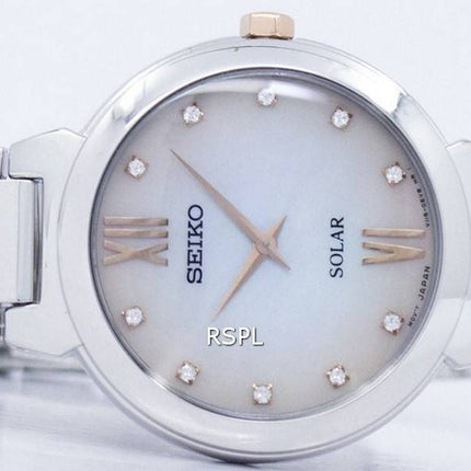 Montre Seiko solaire diamant Accent SUP381 SUP381P1 SUP381P féminin