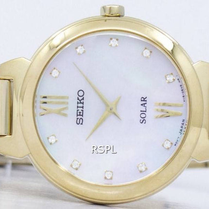 Montre Seiko solaire diamant Accent SUP384 SUP384P1 SUP384P féminin