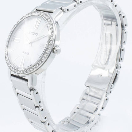 Montre pour femme Seiko Solar SUP431 SUP431P1 SUP431P Diamond Accents