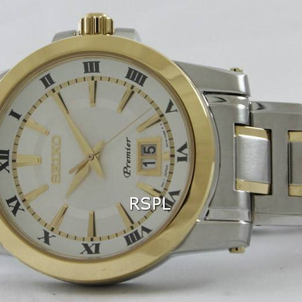 Seiko Premier Big Date Calendrier SUR016P1 SUR016P SUR016 Montre pour homme