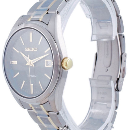 Montre pour homme Seiko Discover More Titane Quartz SUR377 SUR377P1 SUR377P 100M