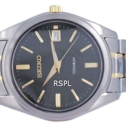 Montre pour homme Seiko Discover More Titane Quartz SUR377 SUR377P1 SUR377P 100M