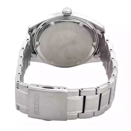 Montre Seiko Classic en acier inoxydable avec cadran bleu et quartz SUR525P1 100M pour homme