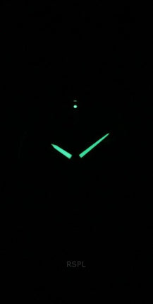 Montre analogique Seiko en acier inoxydable avec cadran noir et quartz SUR535P1 100M pour homme