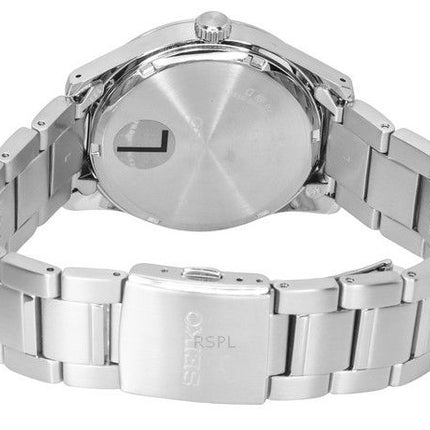 Montre analogique Seiko en acier inoxydable avec cadran noir et quartz SUR535P1 100M pour homme